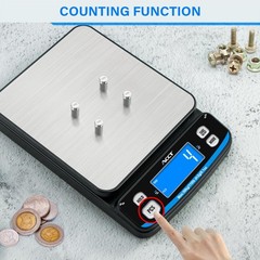 110lb Digital Postal Scale Tare Count Hold 5 Units Portable Mailing Shipping