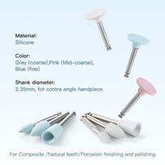 AZDENT Dental Composite Polishing Wheel Discs Burs Kit RA 2.35mm 12pcs/pack
