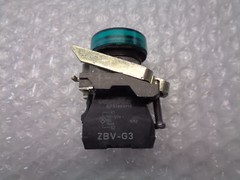 SCHNEIDER ELECTRIC ZBV-G3 PUSHBUTTON W/CONTACT BLOCK GREEN NSNP