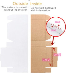 Small White Shipping Boxes for Small Business Pack of 50 4x3x2 Inches Cardboard