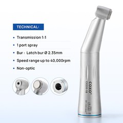 COXO Dental Low Speed Inner Water Straight/Contra Angle/Air Motor Handpiece 4H