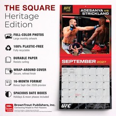 UFC Championship Bouts OFFICIAL | 2027 12×24″ (Hanging) Wall Calendar