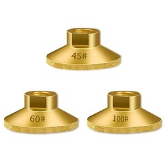 3-Pack 2″ Brazed Diamond Flat Grinding Disc Cup Wheel Angle Grinder — Lot Availa