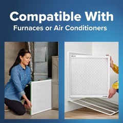 Filtrete 24x36x1 AC Furnace Air Filter, MPR 700, MERV 8, Tough 24x36x1, White