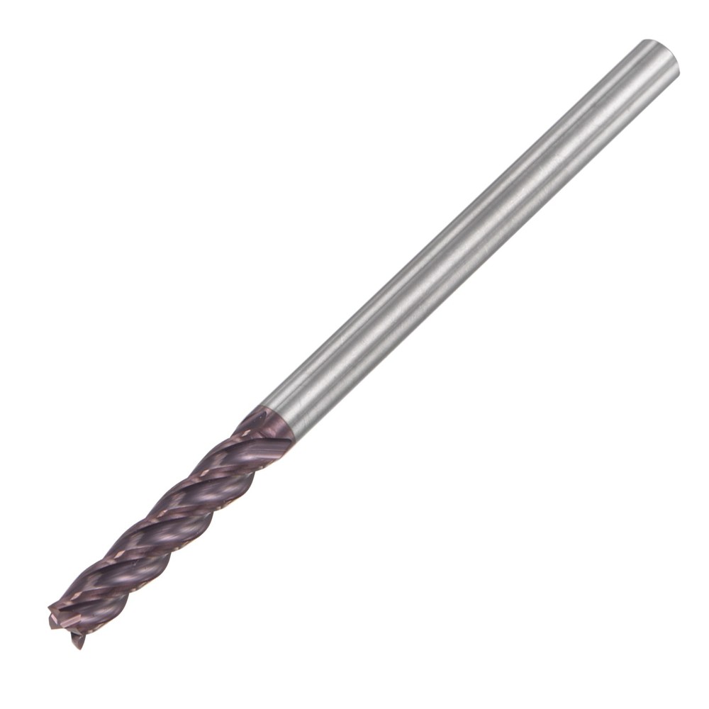 6mm Dia 6mm Shank 100mm HRC55 Carbide AlTiN Coated 4 Flute Square End Mill