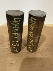 4140 Hot Rolled Steel Bar Round Stock Heat Treated 1 1/2” OD x ~ 5” Lot of 2