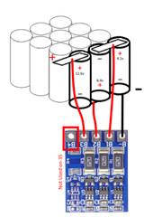 3S 12.6v Balance Board 3.7v/4.2v Li-ion Lithium Battery Standalone BMS Add-on