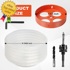 6 1/4 Hole Saw for Recessed Lights Can Lights, 6.25 Inch Hole Cutter with Dust B