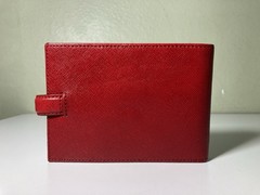 Filofax Portobello M2 Red Italian Leather 3 Ring Organizer Wallet Planner