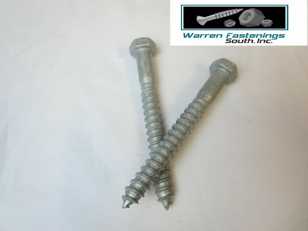 75 Hex Head 1/2 X 8″ Lag Bolts Hot Galvanized Wood Screws