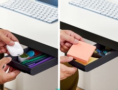 Konnect Under Desk Drawer Organization Self-Adhesive Organizer Under Desk