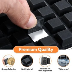Rubber Feet for Electronics-Adhesive Black, Bumpers