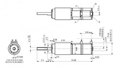 4.6mm Mini Stepper Motor, 5V Micro Coreless Gear Motor with Metal Reduction Gear