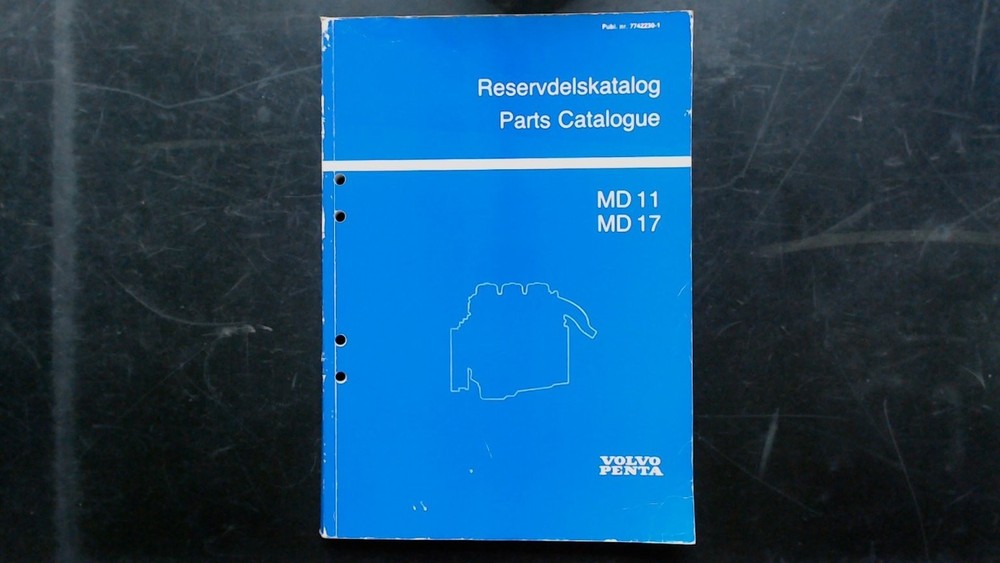 Volvo Penta MD11 MD17 Parts Catalogue Manual 7742230-1 Sweden