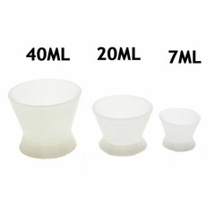 Dental Lab Silicone Dappen Dish Mixing Cup No-Stick Flexible Bowl 7/20/40ml