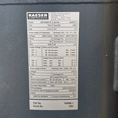 Kaeser Airtower 5C 5HP Rotary Screw Air Compressor 21 CFM 125 PSI 460V