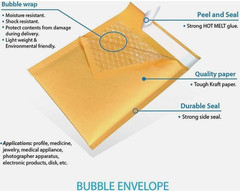 250 #0 6×10 Kraft Paper Padded Bubble Envelopes Mailers Shipping Case 6”x10”