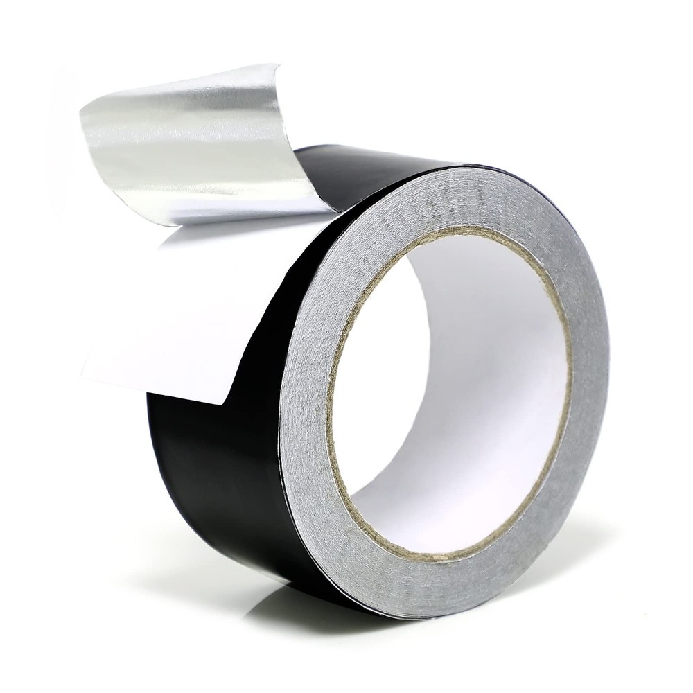 Black Aluminum Foil Tape 2 in x 65 Feet 3.94 Mil Hot & Cold Shield Resistant …