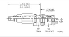 Sun Hydraulics SXCALAN Direct-acting sequence valve without reverse flow check
