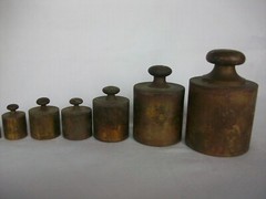 Antique Stansi 13 piece Weight Set 1 gram- 1 kg Chicago Il Medical calibration