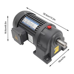 1HP Electric Gear Motor 1:30 Reduction Gear Motor AC Three-phase Horizontal 750W