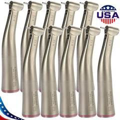 1-10pcs Dental Electric Handpiece 1:5 Increasing Contra Angle LED Fiber Optic AS