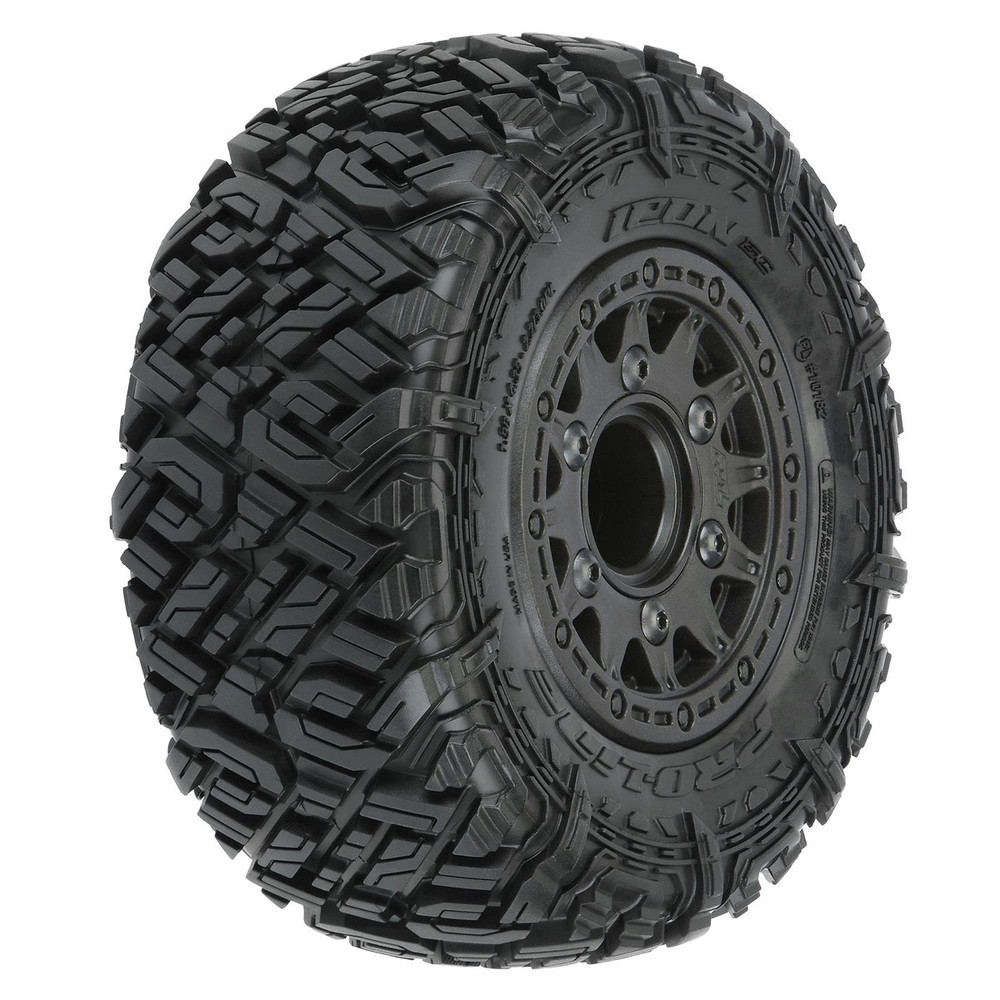 Pro-Line Racing Icon Sc 2.2/3.0 M2 Tires Mtd Black Whls Sc F/R Pro1018210 Rc