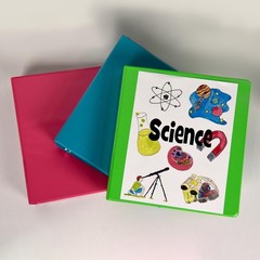 Customizable Turquoise 3-Inch Binder – Plant-Based, Archival Safe for Documents