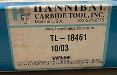 Hannibal 4 x 1/4 x 1 Slitting Saw 3 Tooth Carbide Tipped f/brass TL-18461