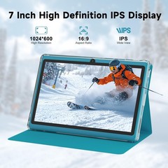 Tablet 7Inch Android 14.0 with Protective Case,8GBRAM（3GB+5GB expendʌ