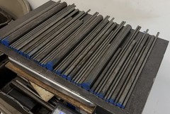 1144 Steel Round Bar Lot – Cold Drawn & Hot Rolled – 40 Pcs, 17.55 lbs