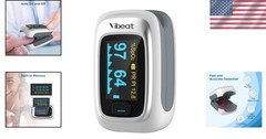 Portable Fingertip Pulse Oximeter – Accurate Blood Oxygen Monitor with Lanyard