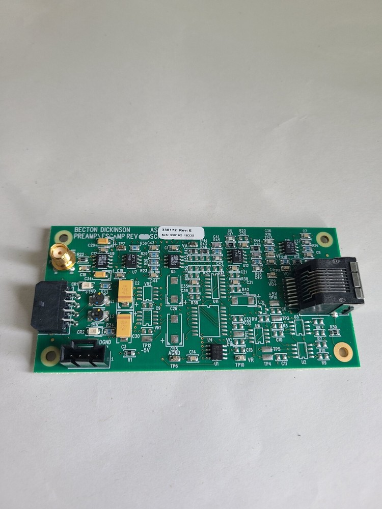 Becton-Dickinson PREAMP/FSCAMP PCB Board 330172 RevE for BD Biosciences FACSAria