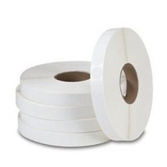 Wafer Seal 1″ Inch Round Horizontal White Circle Label, 5,000 Tabs Per Roll