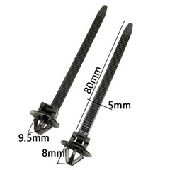 50x Push Mount Cable Ties Car Hose Wire Fastener Clips Nylon Zip Strap Fixing