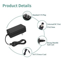 12V 5A Power Supply Adapter 100-240V 50-60Hz AC to DC ﻿ Converter 12 Volt 5 Amp