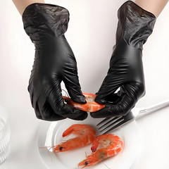 Nitrile Gloves – Disposable Food Safe Gloves for Kitchen, Cleaning, Hair Dye, De