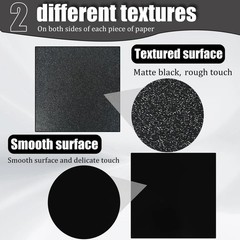 Pack of 2 ABS Plastic Sheet, Black Plastic Sheet 8″ x 12″ x 1/8″ Thick (3mm)