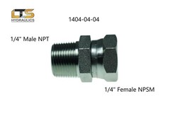 1/4″ Male Pipe NPT x 1/4″ Female Pipe Swivel NPSM Adapter 1404-04-04 TWO PACK!