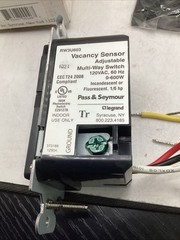 PASS & SEYMOUR RW3U603-BK Wall Sensor Switch & Vacancy Mode 120V BLACK