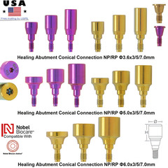 US Dental Healing Cap Closure Cap NOB RP NP Conical NobelActive Implant Abutment