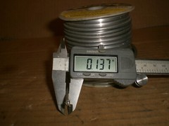 Nassau Stearine core solder roll almost 5Lbs
