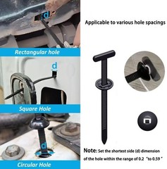 100 Pcs Nylon Universal Cable Tie Buckle T-Shaped,Plastic Rivets-2026 NEW Sel…