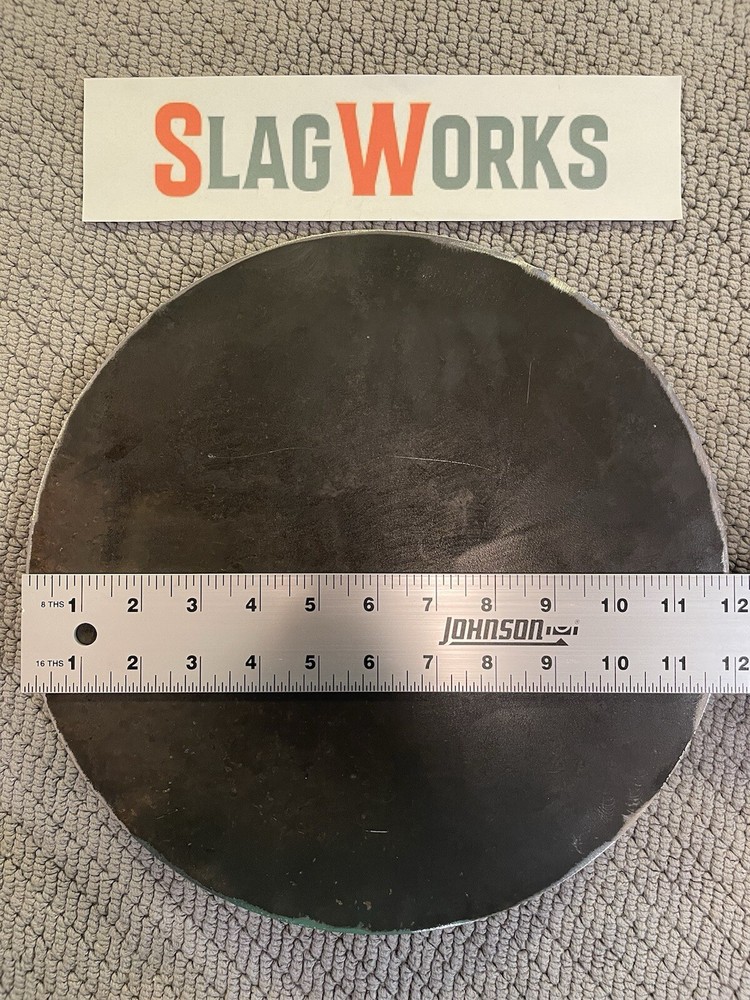 12 inch disc 3/8 inch thick steel plate 3/8”x12” disc A36 Hot Roll .375 Thick