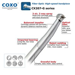 COXO Dental LED Fiber Optic High Speed Turbine Handpiece Fit KaVo NSK Sirona W-H