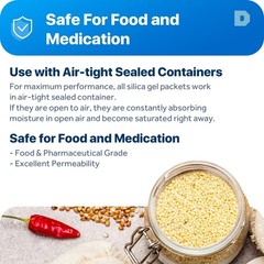 10 Gram Silica Gel Packets – Food Safe, Moisture Absorbers for All Needs