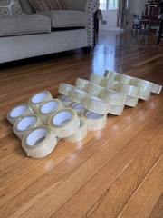 36 rolls – Packing Tape Clear, 110 Yards per Roll – 2″ Wide x 2.0 mil Thick