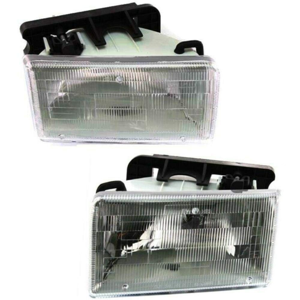 2Pcs Halogen Clear Lens Headlights Dodge Dakota LE Base Sport SLT 91-96 55054715
