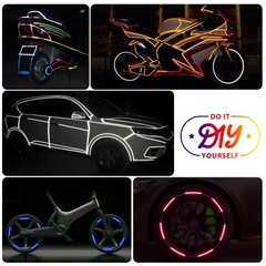 Reflective Safety Tape Self Adhesive pinstripe Sticker Strip Decal 26FT Roll 1CM
