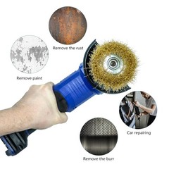 SALI 6 Pack Wire Cup Brush, 4 Inch Coarse Crimped Cup Brush for Grinders, with 5